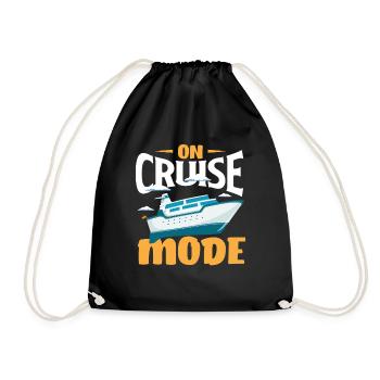 Im Kreuzfahrtmodus On Cruise Mode - Drawstring Bag - black - Front