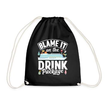 Blame It On The Drink Package - Drawstring Bag - black - Front