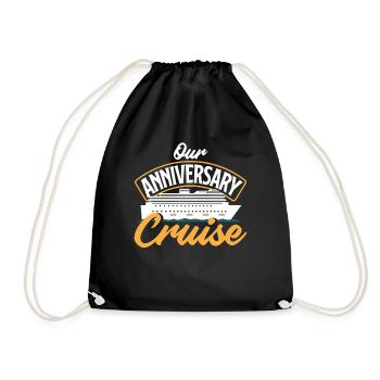 Notre conception de croisière d’anniversaire pour les couples - Sac de sport léger - noir - Devant