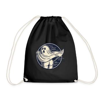 Funny Halloween Ghost Sarcastic Humor - Drawstring Bag - black - Front