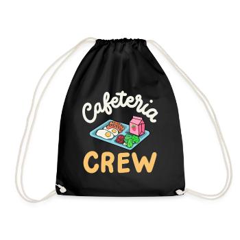 Cafeteria-Crew Schulkantine - Turnbeutel - Schwarz - Vorne