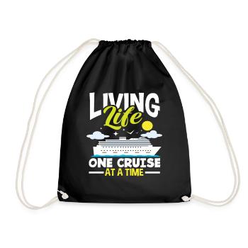 Vivez la vie une croisière à la fois - Sac de sport léger - noir - Devant
