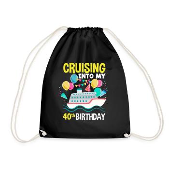Croisière 40e anniversaire - Sac de sport léger - noir - Devant