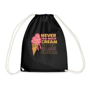 Dessert glacé Never Too Much Cream Gelato Maker - Sac de sport léger - noir - Devant