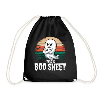 Fantômes et Halloween « This is Boo Sheet » - Sac de sport léger - noir - Devant
