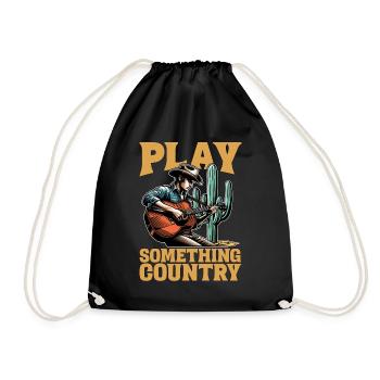 Bluegrass Music Play Something Country Musician - Turnbeutel - Schwarz - Vorne