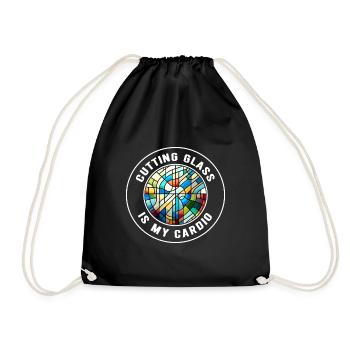 Vitrail artiste Vitrail Art - Sac de sport léger - noir - Devant