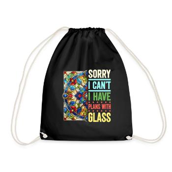 Vitrail artiste Vitrail Art - Sac de sport léger - noir - Devant