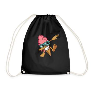 Dabbing sorbetière Gelato Frozen Dessert Ice - Sac de sport léger - noir - Devant