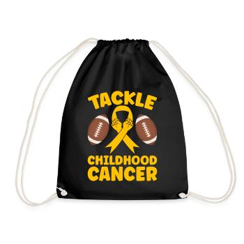 Krebs Im Kindesalter Childhood Cancer Awareness - Turnbeutel - Schwarz - Vorne