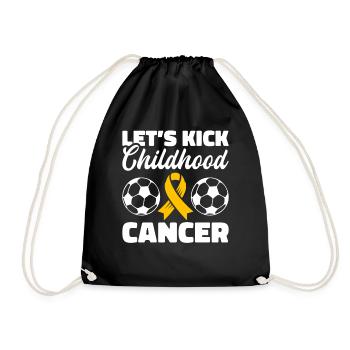 Krebs Im Kindesalter Childhood Cancer Awareness - Turnbeutel - Schwarz - Vorne