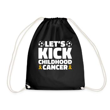 Krebs Im Kindesalter Childhood Cancer Awareness - Turnbeutel - Schwarz - Vorne