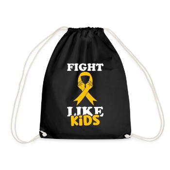 Krebs Im Kindesalter Childhood Cancer Awareness - Turnbeutel - Schwarz - Vorne