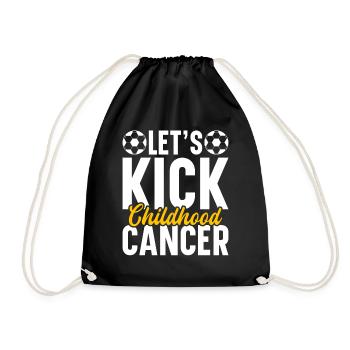 Krebs Im Kindesalter Childhood Cancer Awareness - Turnbeutel - Schwarz - Vorne