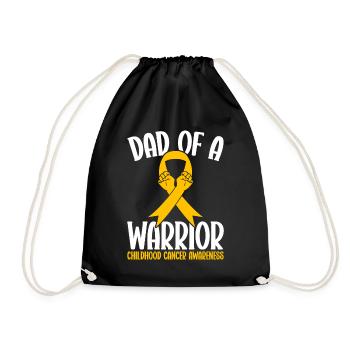 Krebs Im Kindesalter Childhood Cancer Awareness - Turnbeutel - Schwarz - Vorne