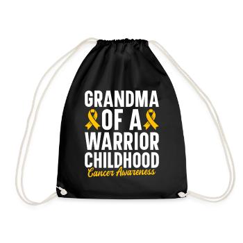 Krebs Im Kindesalter Childhood Cancer Awareness - Turnbeutel - Schwarz - Vorne