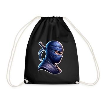 Ninja - Turnbeutel - Schwarz - Vorne