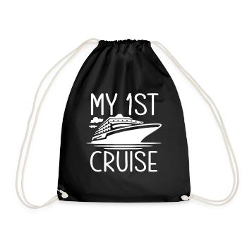 My First Cruise Experience - Drawstring Bag - black - Front