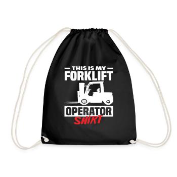 C’est ma chemise de cariste - Sac de sport léger - noir - Devant