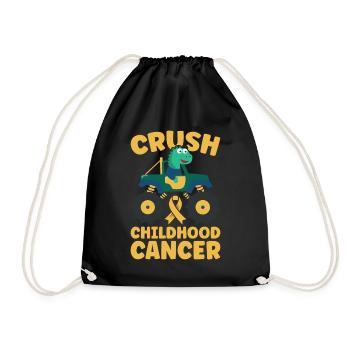 Krebs Im Kindesalter Childhood Cancer Awareness - Turnbeutel - Schwarz - Vorne