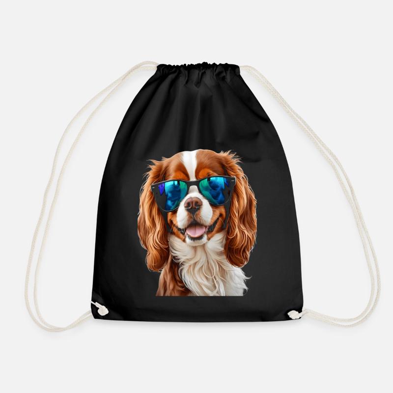 Cavalier King Charles Spaniel Sonnenbrille Hund - Turnbeutel - Schwarz
