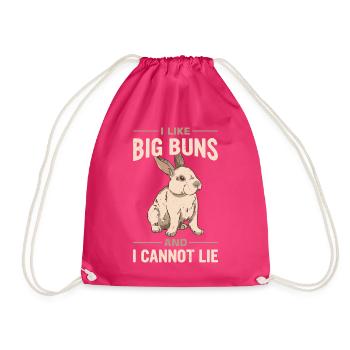 Flemish Giant Rabbit Rabbit Rabbit - Drawstring Bag - fuchsia - Front
