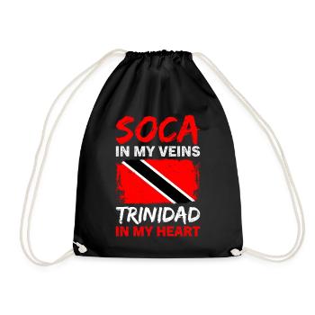 Soca Dance Trinidad Tobago - Drawstring Bag - black - Front