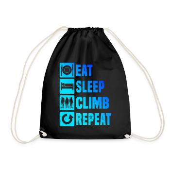 Climbing Bouldering Bouldering Men Women Climbing - Drawstring Bag - black - Front
