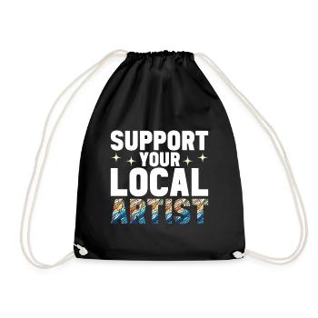 Vitrail artiste Vitrail Art - Sac de sport léger - noir - Devant