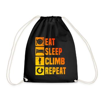 Climber Men's Bouldering Bouldering Bouldering - Drawstring Bag - black - Front