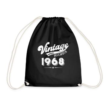 Millésime depuis Décembre 1968 Cadeau d’anniversaire - Sac de sport léger - noir - Devant