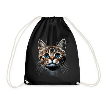 Chat Chat Maman Chat Maman Miaou J’aime les chats - Sac de sport léger - noir - Devant