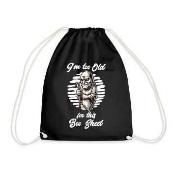 Boo Sheet Geist Lustiges Spruch Design - Turnbeutel - Schwarz - Vorne
