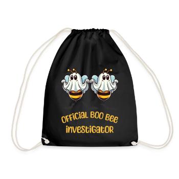 Offizieller Boo Bienen Untersucher Lustiger Spruch - Turnbeutel - Schwarz - Vorne
