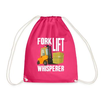 Gabelstapler Flüsterer - Turnbeutel - Fuchsia - Vorne