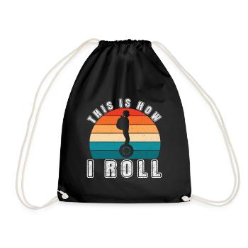 EUC Monowheel - Drawstring Bag - black - Front