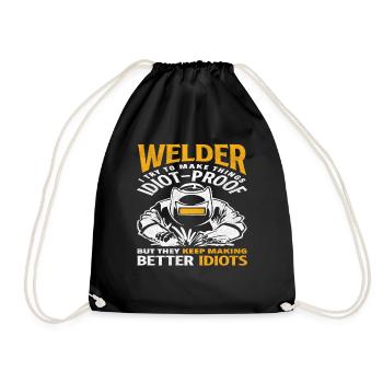 Un soudeur essaie de rendre les choses infaillibles - Sac de sport léger - noir - Devant