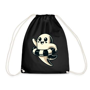 Summer Halloween Funny Retro Vintage Style - Drawstring Bag - black - Front