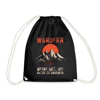 Randonnée pédestre - Profiter de la nature pour les amoureux de la nature - Sac de sport léger - noir - Devant