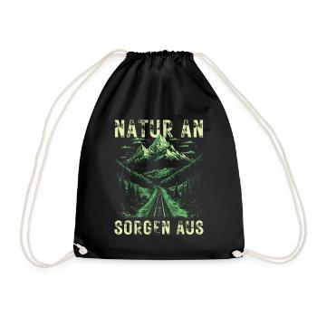 Nature en marche - soucis de la randonnée en montagne en plein air - Sac de sport léger - noir - Devant