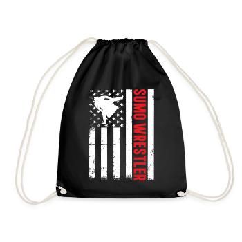 Lutteur de sumo Lutte de sumo Arts martiaux de sumo - Sac de sport léger - noir - Devant