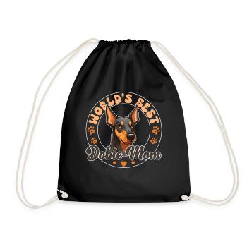 Doberman Pinscher Dog Dobie Mom - Turnbeutel - Schwarz - Vorne