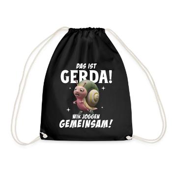 Funny Tshirt Humor Lazy Fun Sport Running Work - Drawstring Bag - black - Front