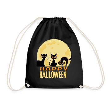 Happy Halloween - Turnbeutel - Schwarz - Vorne