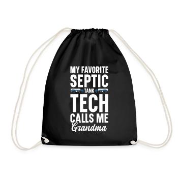 Septic Tank Technician Sewer System Installer - Drawstring Bag - black - Front