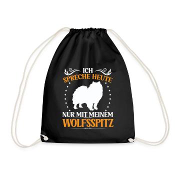 Wolfspitz Ne parlez qu’à Keeshond - Sac de sport léger - noir - Devant