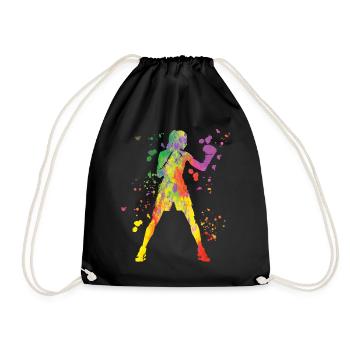 Boxing Fighter Enfants Boxer de match de boxe - Sac de sport léger - noir - Devant