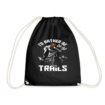 Je préfère être sur les sentiers - Sac de sport léger - noir - Devant