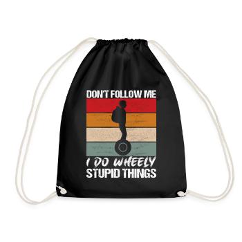 EUC Monowheel - Drawstring Bag - black - Front