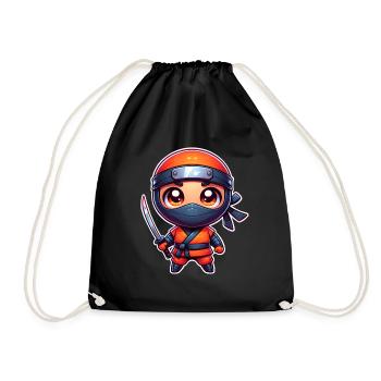 Ninja - Turnbeutel - Schwarz - Vorne